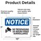 Signmission No Trespassing 24-Hour Video Sign, Vinyl Decal, 10in W x 7in L, 2PK OS-2PACK-NS-D-710-L-14904 - alternate 4
